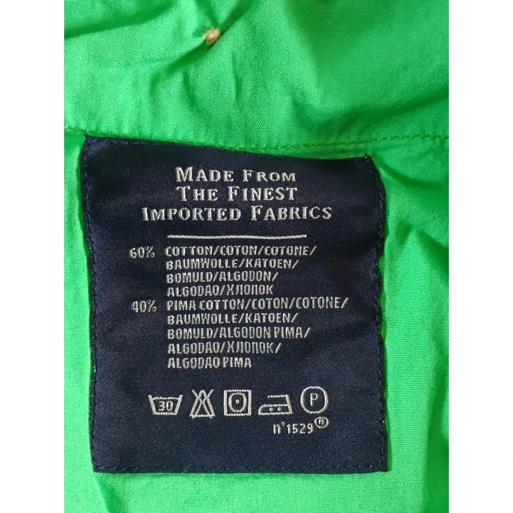 Polo Ralph Lauren Mens 40x32 Green Straight Fit Pima Cotton Chino Pants